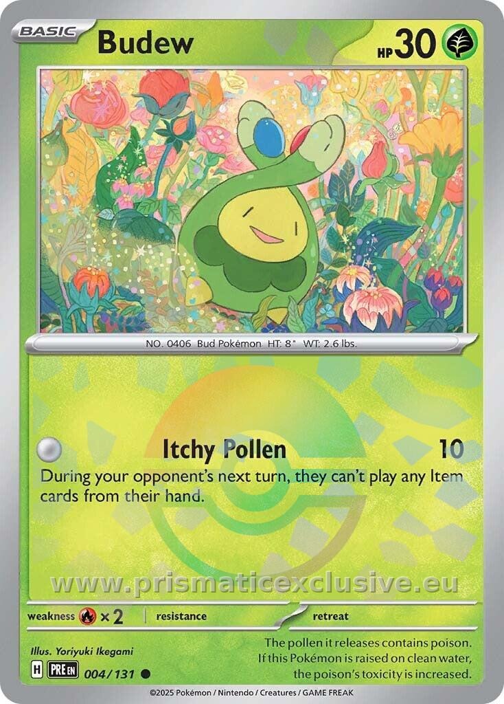Budew Poké Ball card