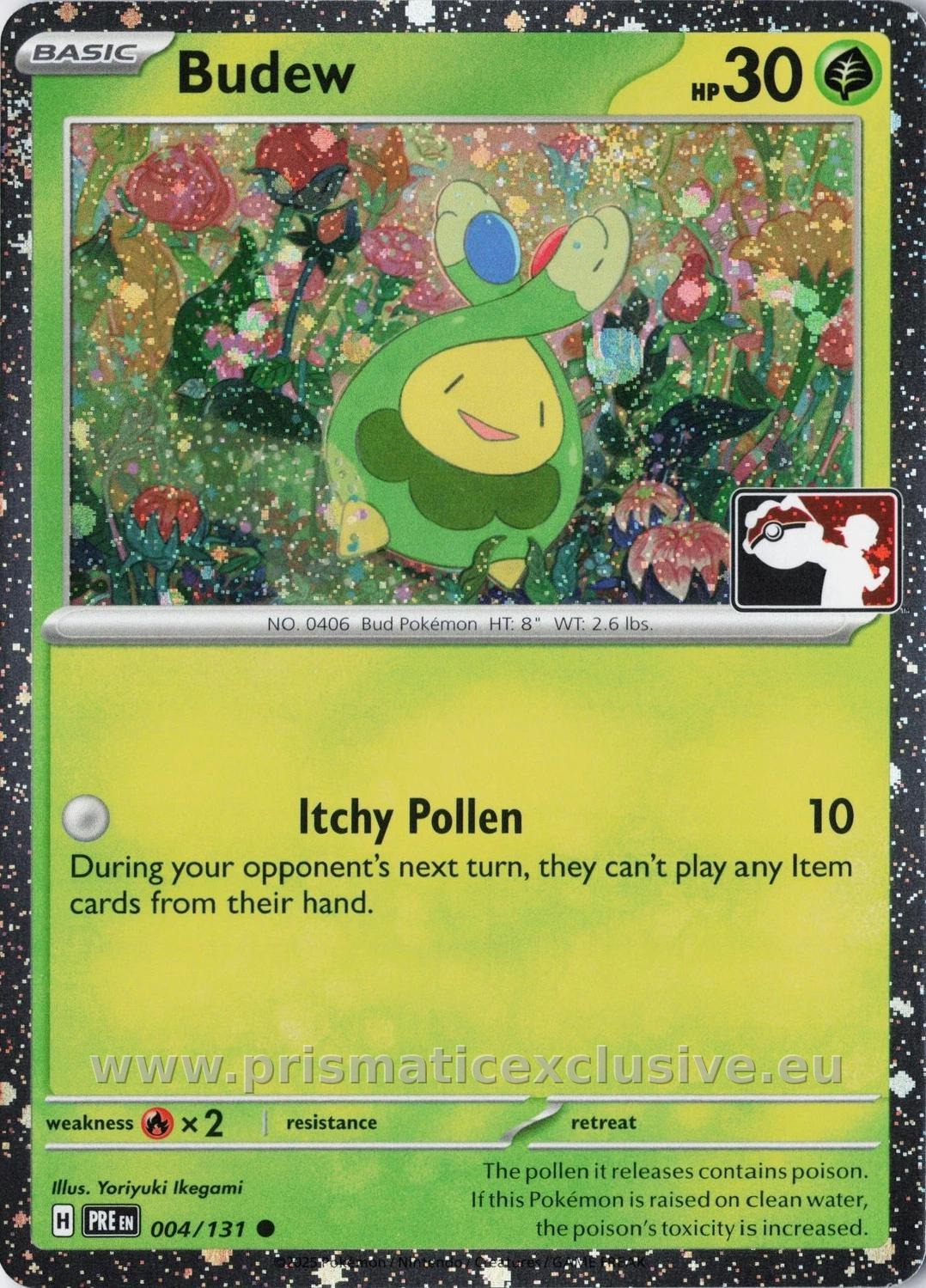 Budew Prize Pack Cosmos Holo card