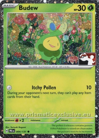 Budew Prize Pack Cosmos Holo card