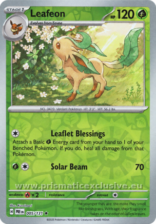 Leafeon Reverse Holo card