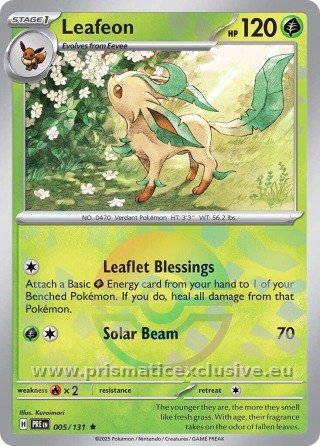 Leafeon Poké Ball card