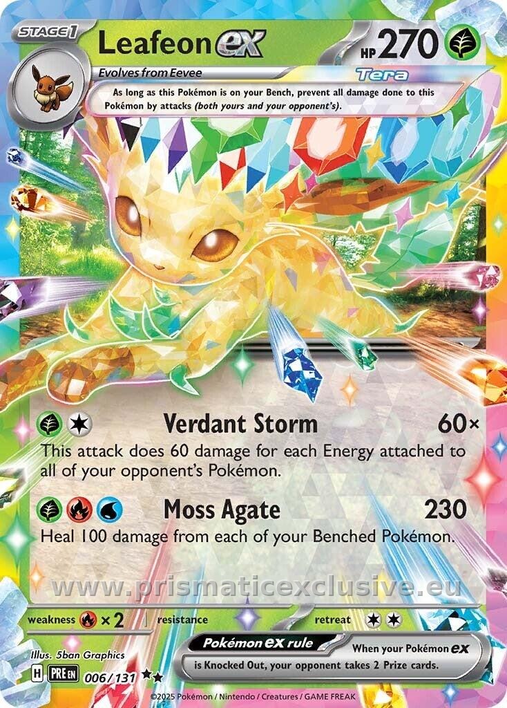 Leafeon ex standard card