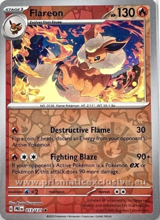 Flareon Reverse Holo card