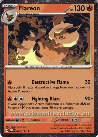 Flareon Costco Cosmos Holo card