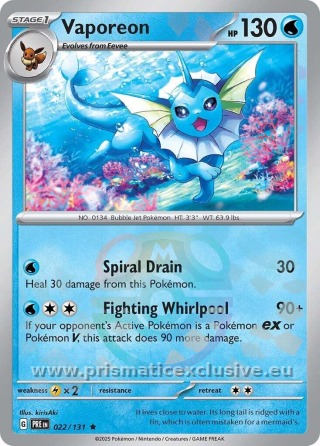 Vaporeon Master Ball card
