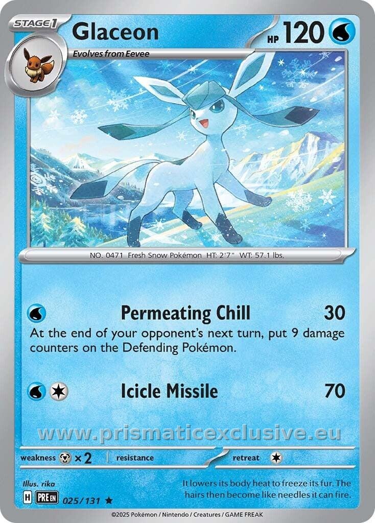 Glaceon standard card