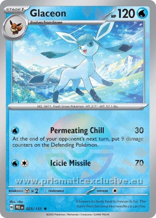 Glaceon Poké Ball card