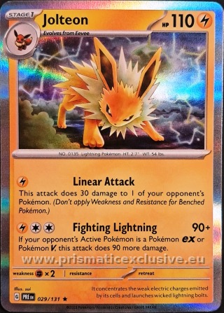Jolteon standard card