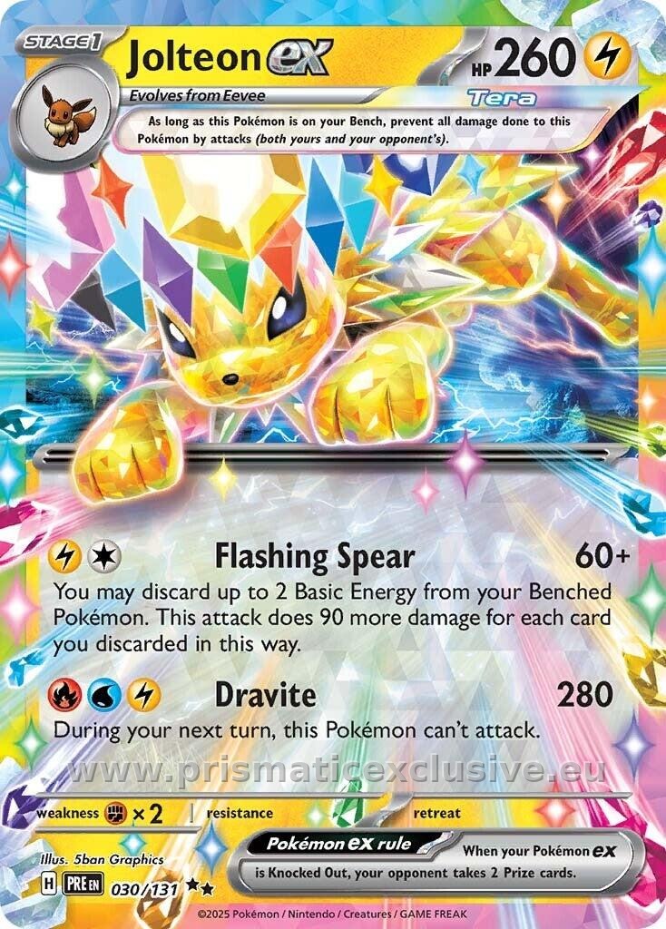 Jolteon ex standard card
