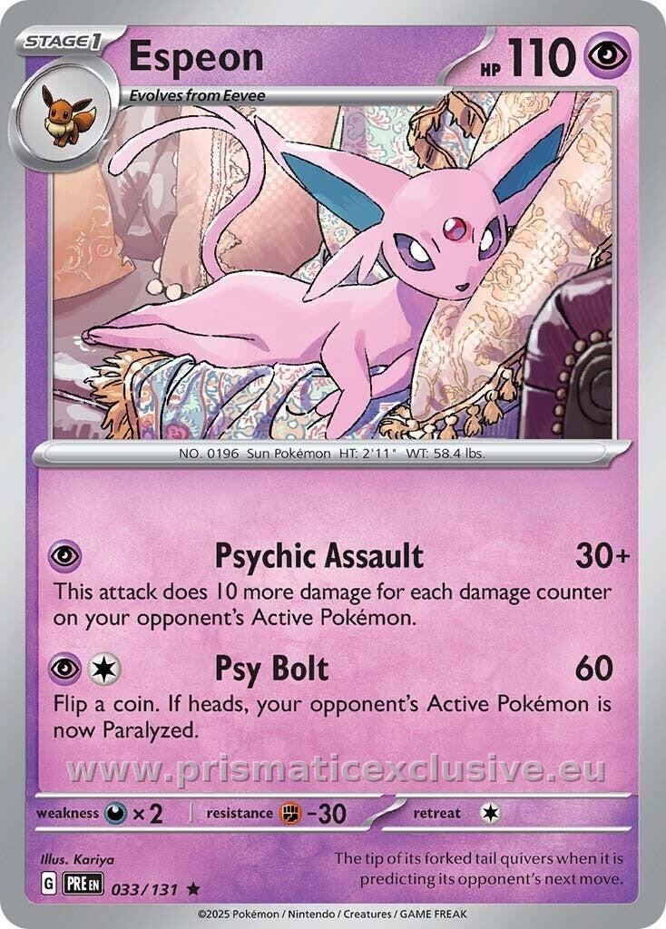 Espeon standard card