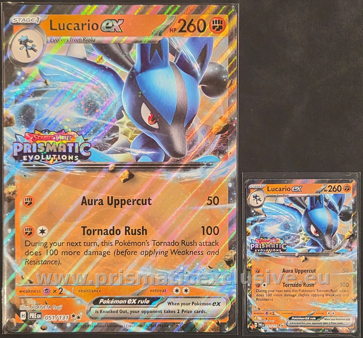 Lucario ex Jumbo — Prismatic stamp card