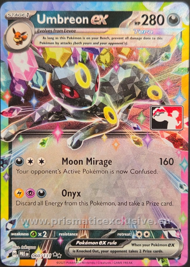 Umbreon ex Prize Pack card