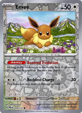 Eevee Reverse Holo card