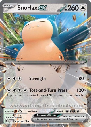Snorlax ex standard card