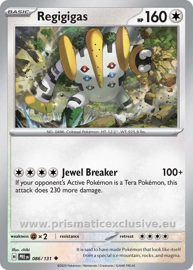Regigigas standard card