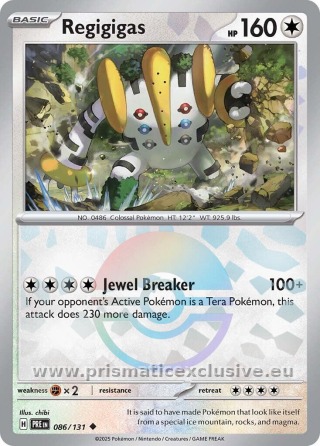 Regigigas Poké Ball card