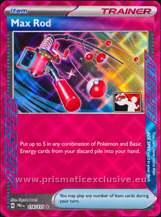 Max Rod Prize Pack holo card