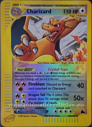 Charizard card from the PrismaticExclusive collection